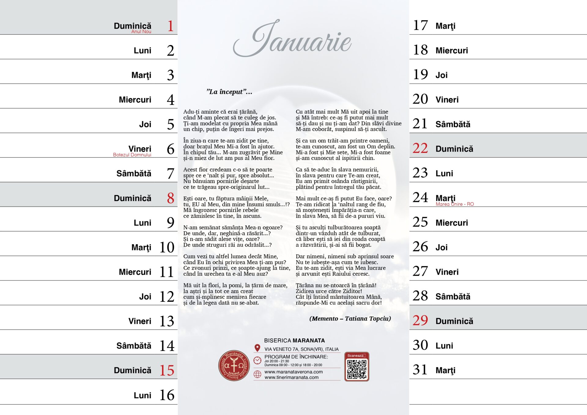 Calendarul