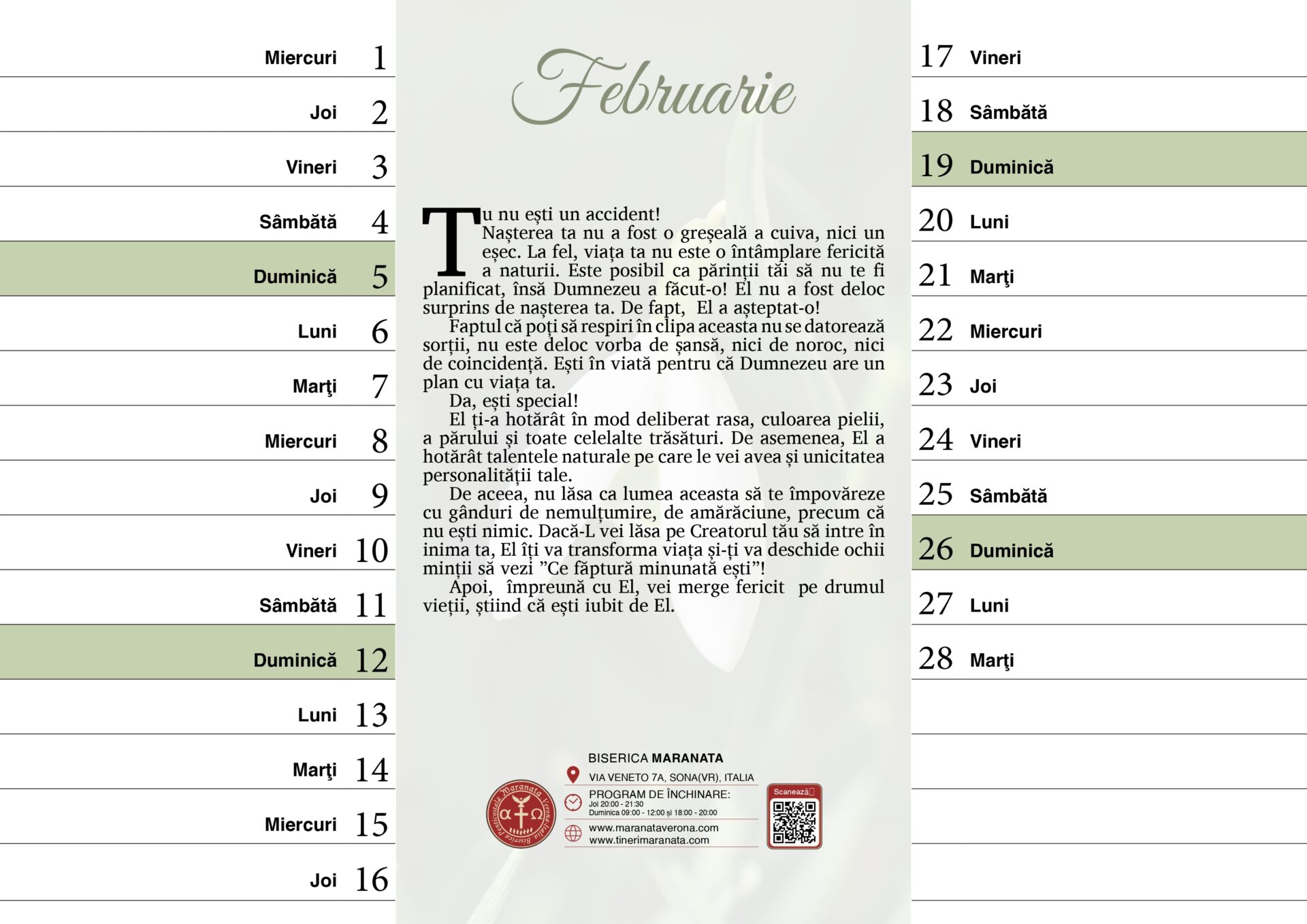 Calendarul