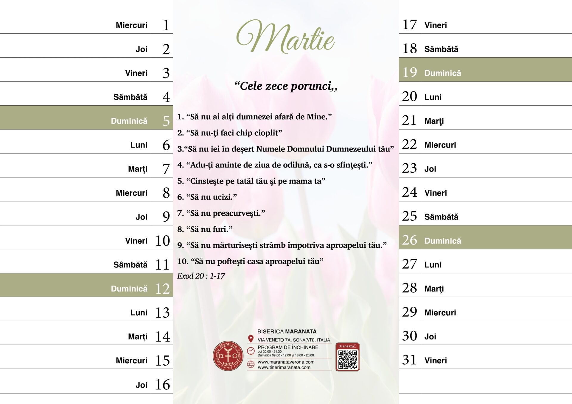 Calendarul