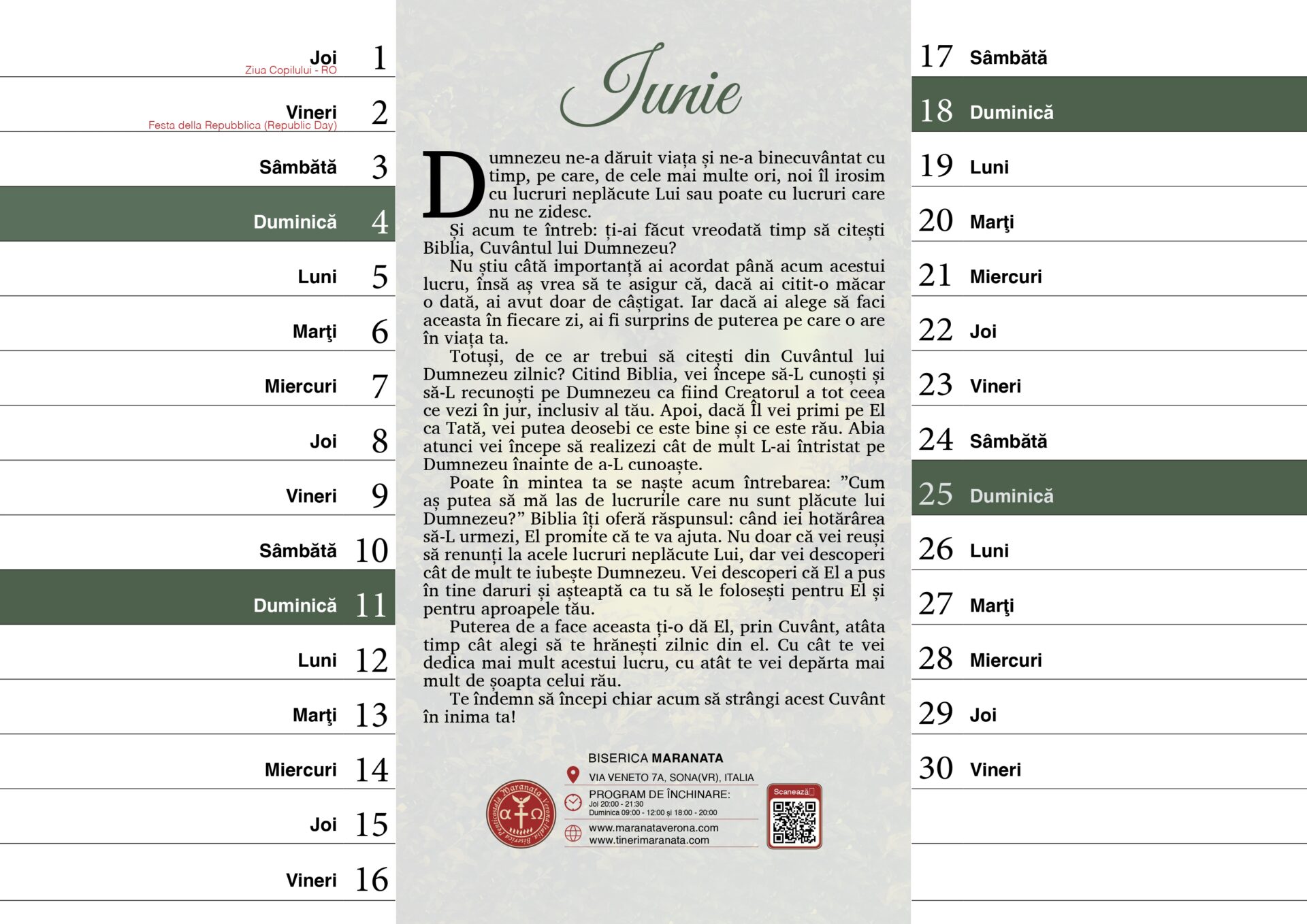 Calendarul