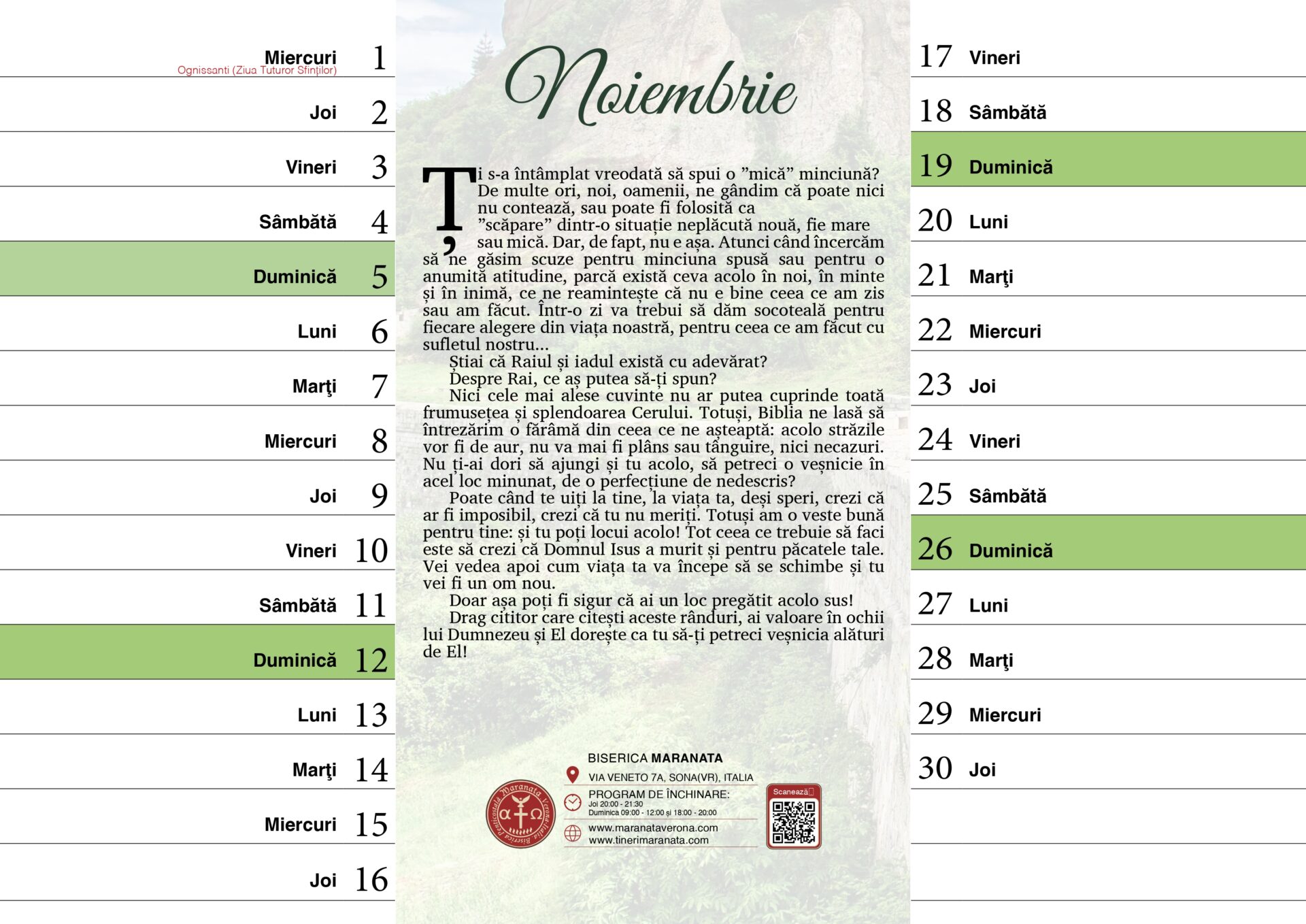 Calendarul
