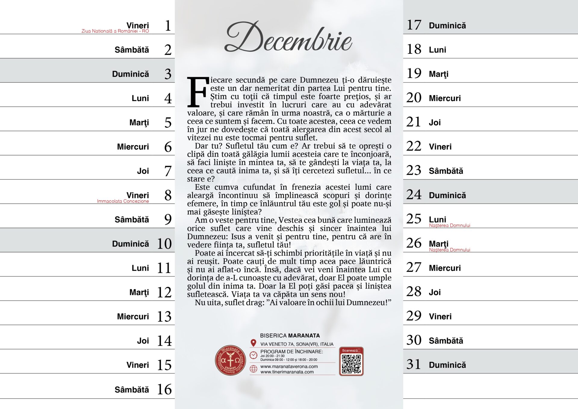 Calendarul